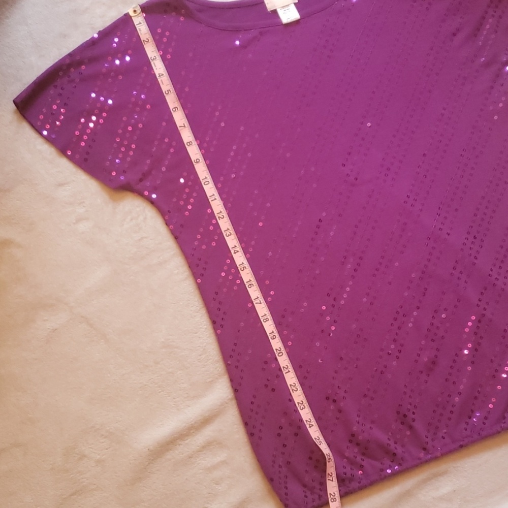 Purple Sequin Top - Picture 3 of 6
